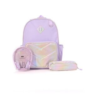Kids’ 17” 16L Locker Room Kids’ Nylon Backpack with Headphones and Pencil Pouch